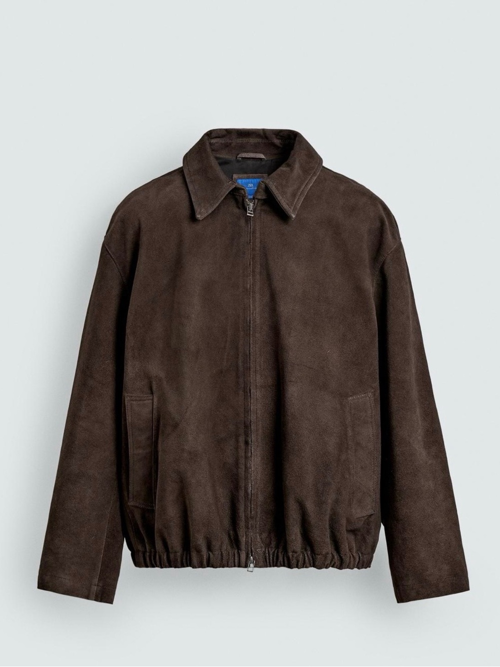Zara x Aaron Levine Suede Leather zip -Front Jacket-size M (BNWT)